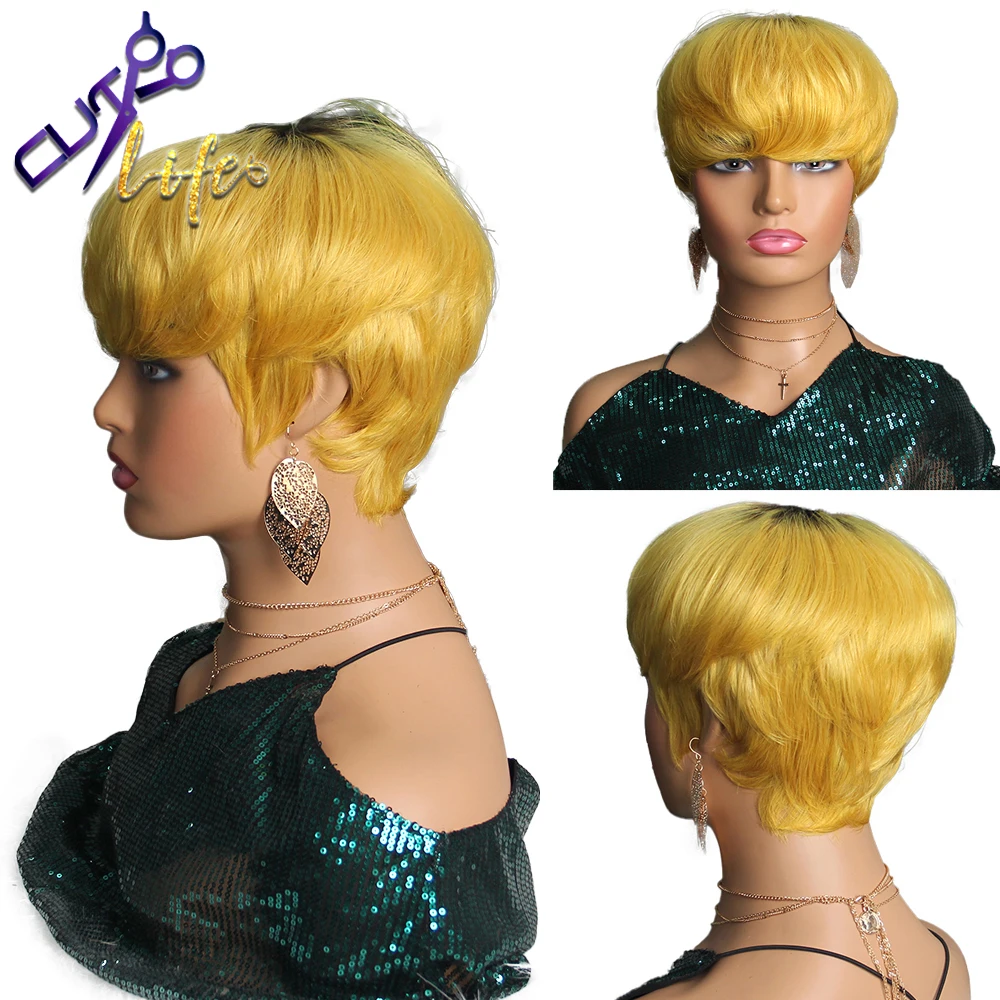Short Straight Hair With Bangs Yellow Bob Human Natural Hair Wig Cheap No Lace Wigs Peruvian Human Hair Wigs For Black Women
Short Straight Hair With Bangs Yellow Bob Human Natural Hair Wig Cheap No Lace Wigs Peruvian Human Hair Wigs For Black Women