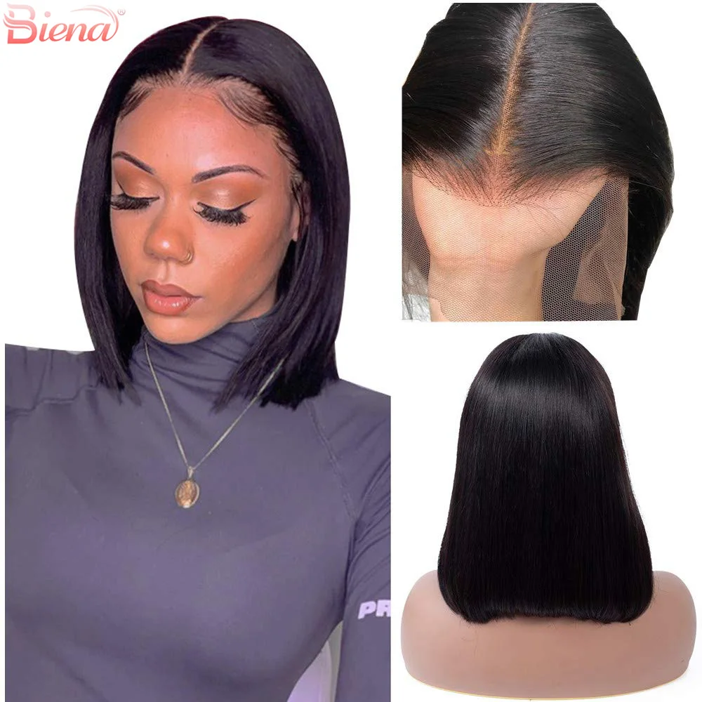 Natural Black Bob Human Hair Wigs Brazilian Virgin 13x4 Lace Front Short BOB Wigs Straight 180Density Pre Plucked With Baby Hair
Natural Black Bob Human Hair Wigs Brazilian Virgin 13x4 Lace Front Short BOB Wigs Straight 180Density Pre Plucked With Baby Hair