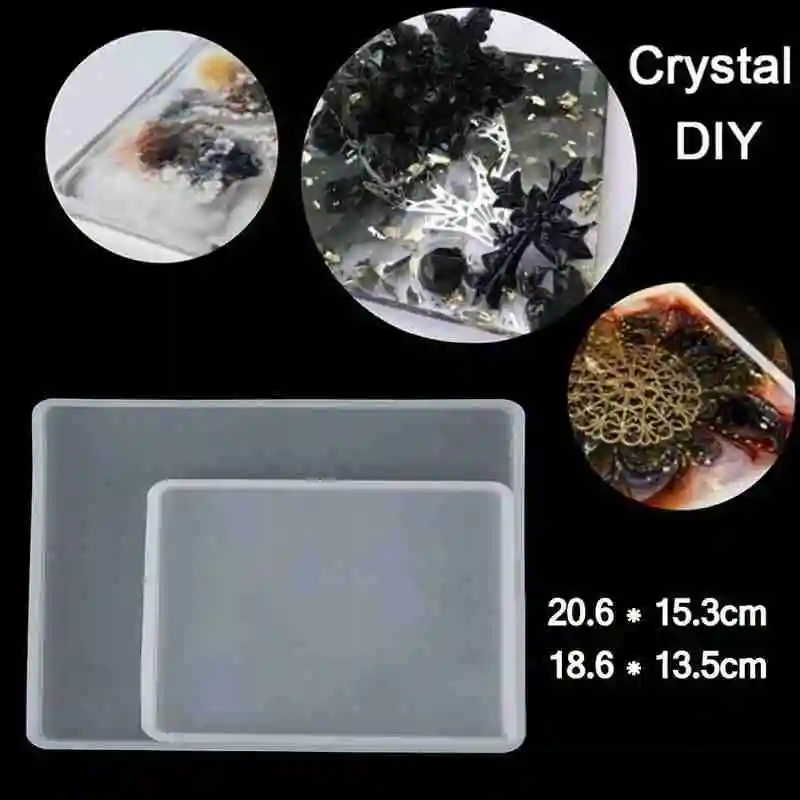 Rectangular Liquid Silicone Mold Crystal Epoxy Silicone Resin Transparent Tray For DIY Mold Making Jewelry Mold R8U0
Rectangular Liquid Silicone Mold Crystal Epoxy Silicone Resin Transparent Tray For DIY Mold Making Jewelry Mold R8U0