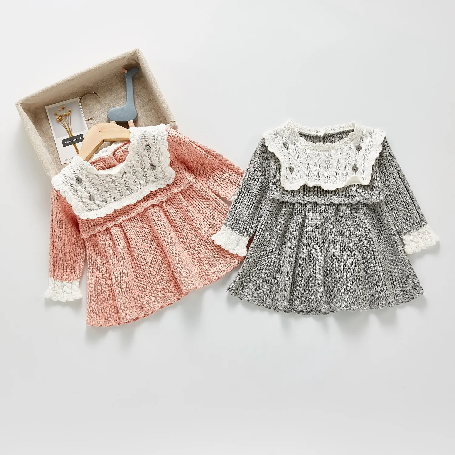 2021 Autumn New Baby Girl Knitted Dress Children Sweater Dress Long Sleeve Cotton Princess Skrit
2021 Autumn New Baby Girl Knitted Dress Children Sweater Dress Long Sleeve Cotton Princess Skrit