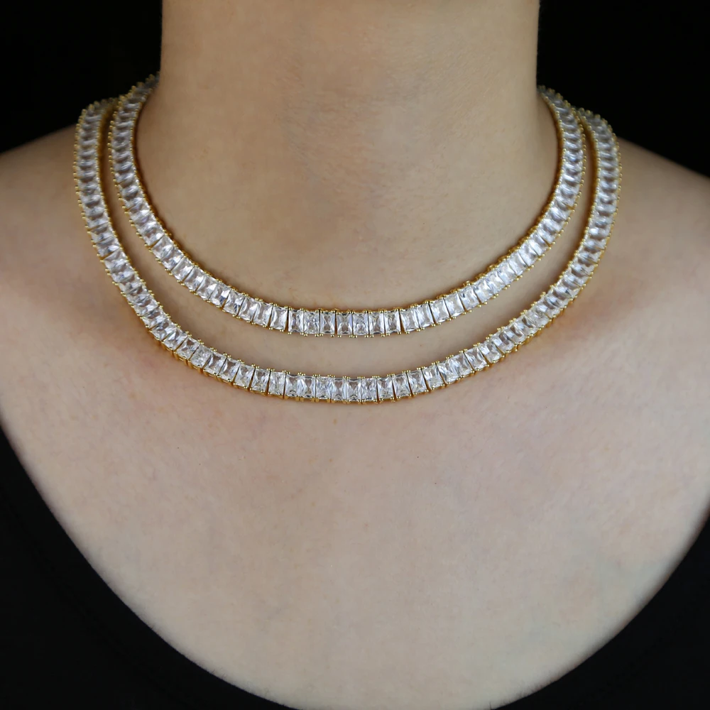 New Hip Hop necklace Bling Cubic Zirconia Iced Out Necklace Geometric Square AAA CZ Stone Tennis Chain For Men Women Jewelry
New Hip Hop necklace Bling Cubic Zirconia Iced Out Necklace Geometric Square AAA CZ Stone Tennis Chain For Men Women Jewelry