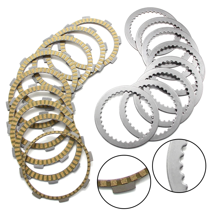 Clutch Friction Disc Plate Kit For Suzuki RF400 GK78A GSX400 Impulse Type S RV400 RP/RR OEM:21441-46D10 21442-46D00 21451-46D00
Clutch Friction Disc Plate Kit For Suzuki RF400 GK78A GSX400 Impulse Type S RV400 RP/RR OEM:21441-46D10 21442-46D00 21451-46D00