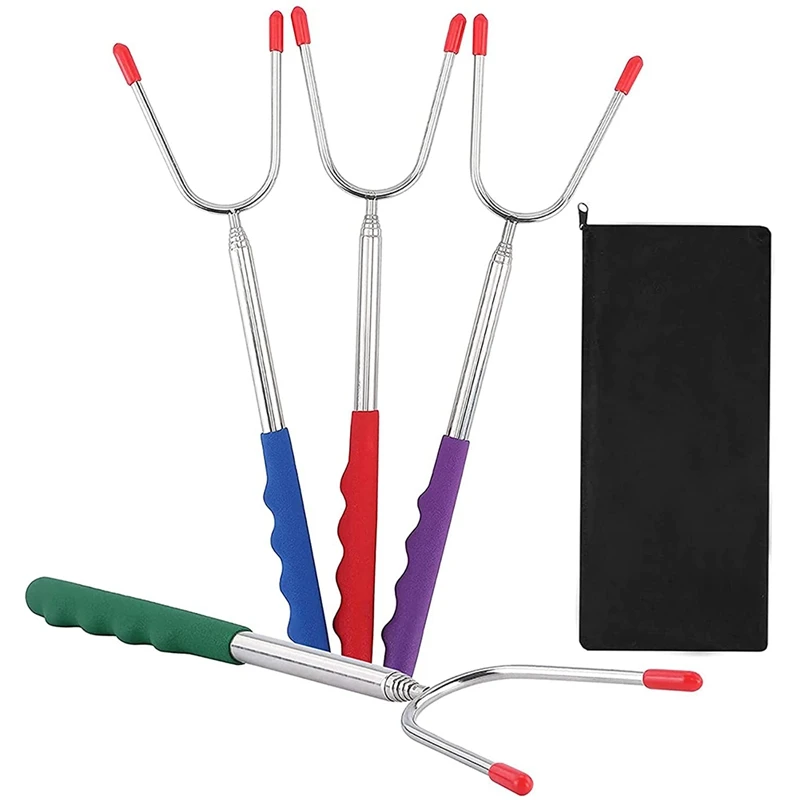 Marshmallow Roasting Sticks, Set of 4 Extendable Telescopic Stainless Steel Smores Sticks Skewers for Fire Pit 
Marshmallow Roasting Sticks, Set of 4 Extendable Telescopic Stainless Steel Smores Sticks Skewers for Fire Pit