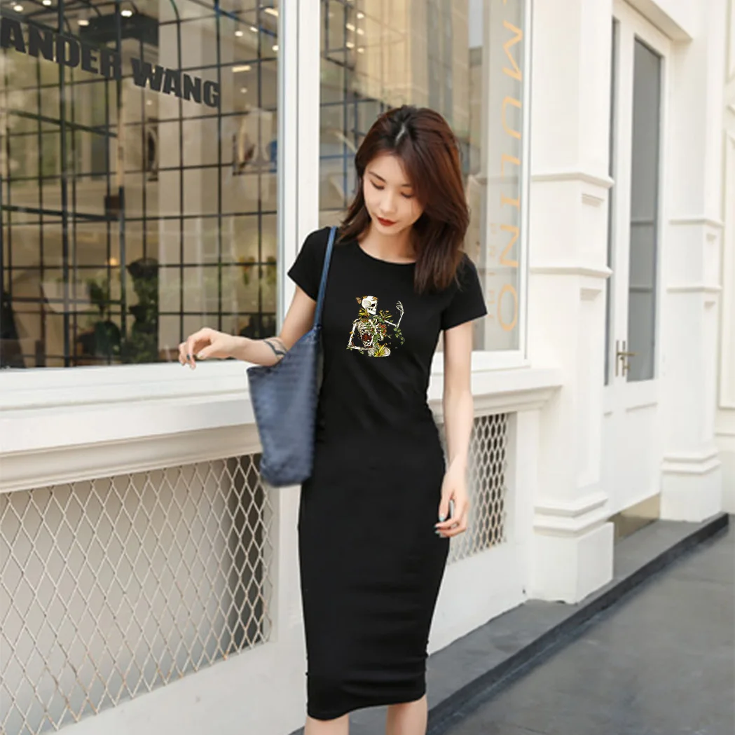 Short Sleeve Women Bodycon Retro Skull Dress Summer Pencil Dress Sexy Plus Size Vintage Clothes Elegant Fashion Vestidos Robe
Short Sleeve Women Bodycon Retro Skull Dress Summer Pencil Dress Sexy Plus Size Vintage Clothes Elegant Fashion Vestidos Robe