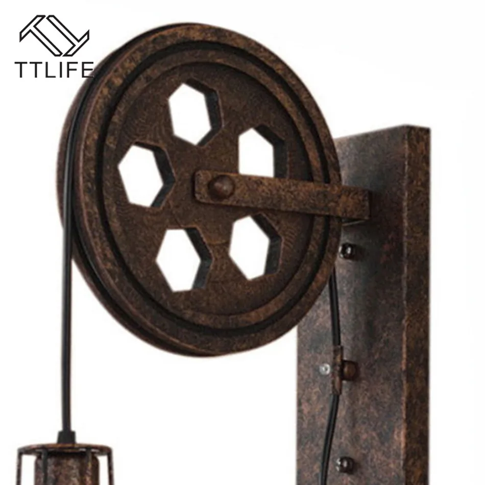 Iron LED Wall Lamp for Home Industrial Decorative Wall Lamp Creative Small Wheel Chandelier on Casters American Country Style
Iron LED Wall Lamp for Home Industrial Decorative Wall Lamp Creative Small Wheel Chandelier on Casters American Country Style