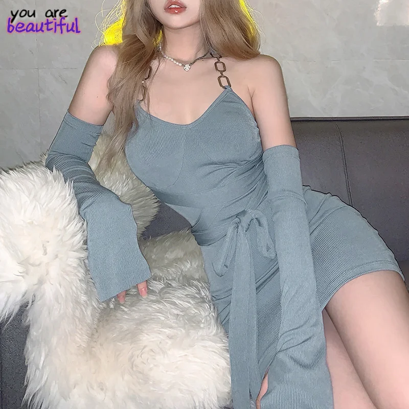 2021 Autumn Fashion Casual Solid Knitted Elegant Mini Dress Sexy Backless Bandage Fitness Bodycon Women Party Club Skinny Dress
2021 Autumn Fashion Casual Solid Knitted Elegant Mini Dress Sexy Backless Bandage Fitness Bodycon Women Party Club Skinny Dress