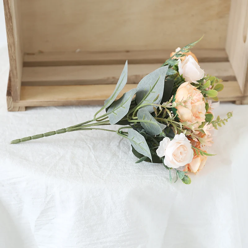 Искусственные шелковые цветы свадебное украшение для дома и осени большой букет