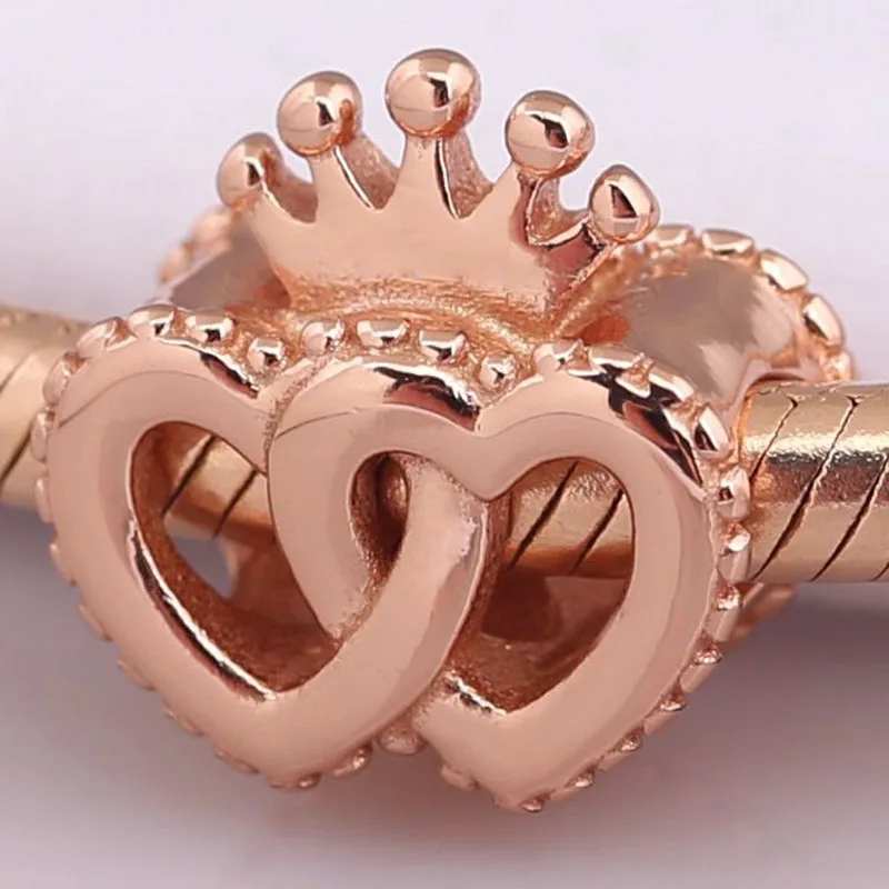 Original 925 Sterling Silver Bead Rose Gold Heart To Heart Beads Fit Pandora Women Bracelet & Necklace Diy Jewelry
Original 925 Sterling Silver Bead Rose Gold Heart To Heart Beads Fit Pandora Women Bracelet & Necklace Diy Jewelry