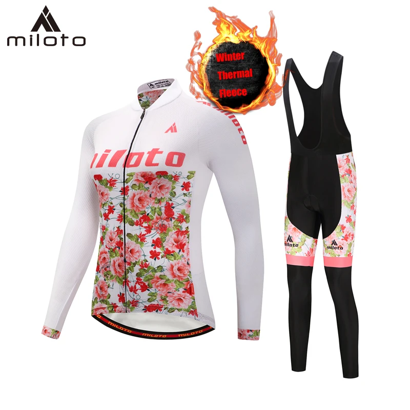 Miloto Lady Cycling Long Sleeve Jersey Set Women Thermal Fleece Riding Cycling Clothes Ropa Ciclismo Road Mountain bike suits
Miloto Lady Cycling Long Sleeve Jersey Set Women Thermal Fleece Riding Cycling Clothes Ropa Ciclismo Road Mountain bike suits