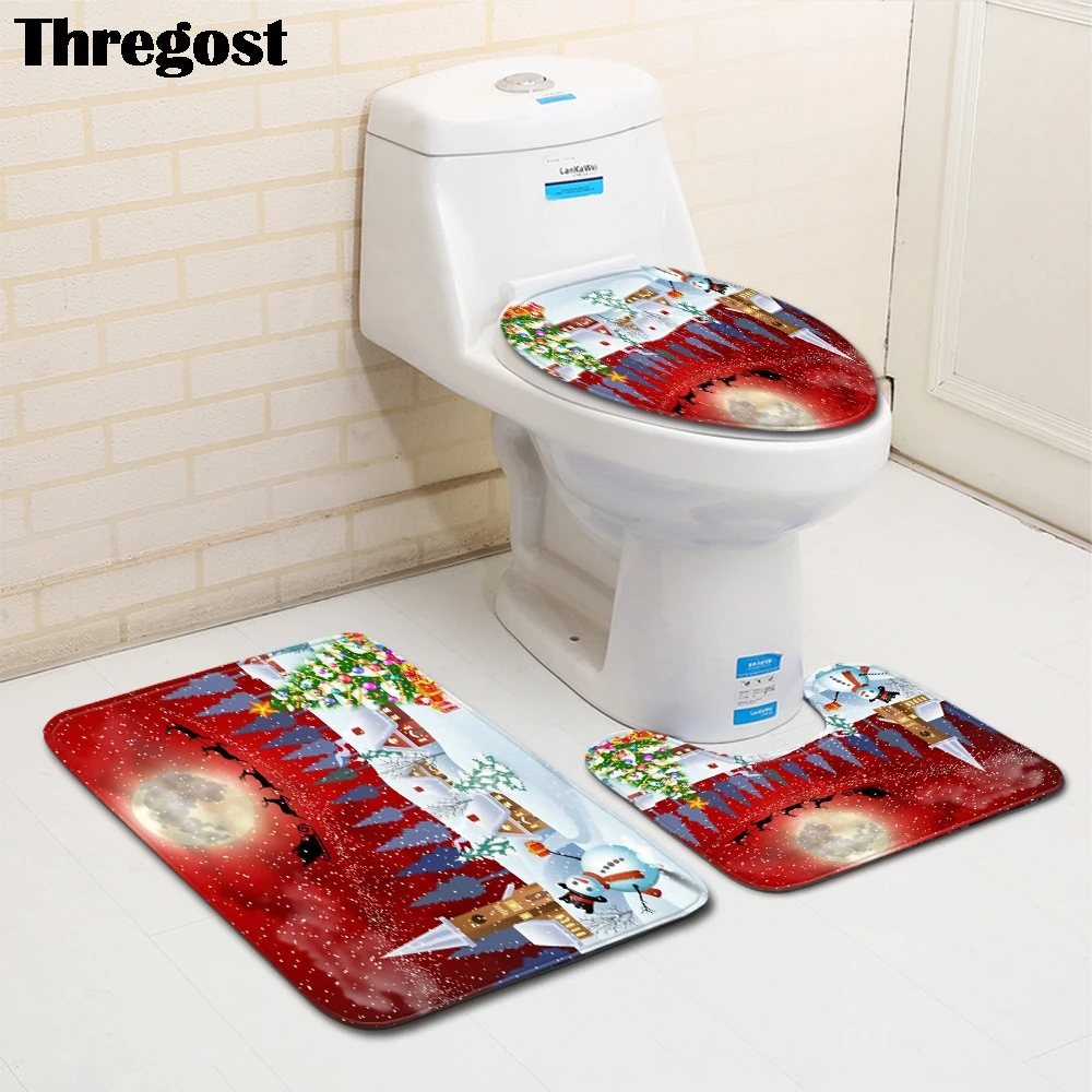 Thregost 3 pcs Bath Mat Set Shower Carpet Water Absorbent Mats Anti Slip Toilet Rug Bathroom Carpet Set Bath Decor Footmat
Thregost 3 pcs Bath Mat Set Shower Carpet Water Absorbent Mats Anti Slip Toilet Rug Bathroom Carpet Set Bath Decor Footmat