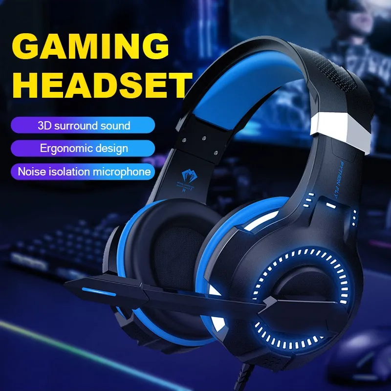 Game Headphones Gaming Headsets Over-Head Earphone With Noise Isolating 120° Adjustable Mic Wired Headset For Computer PS4 Xbox
Game Headphones Gaming Headsets Over-Head Earphone With Noise Isolating 120° Adjustable Mic Wired Headset For Computer PS4 Xbox