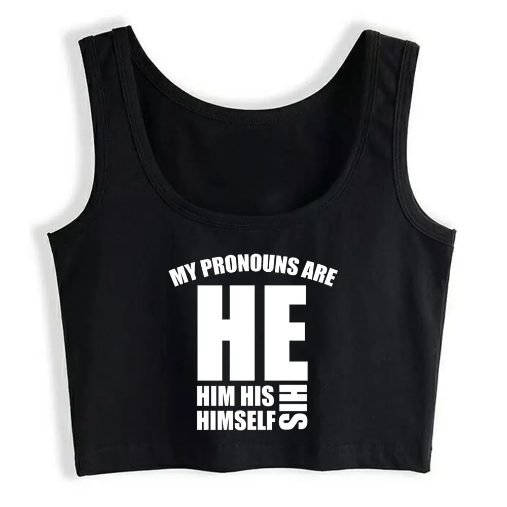 Crop Top Sport My Pronouns Are He Him Himself Fashion Inscriptions Custom Tops Women
Crop Top Sport My Pronouns Are He Him Himself Fashion Inscriptions Custom Tops Women