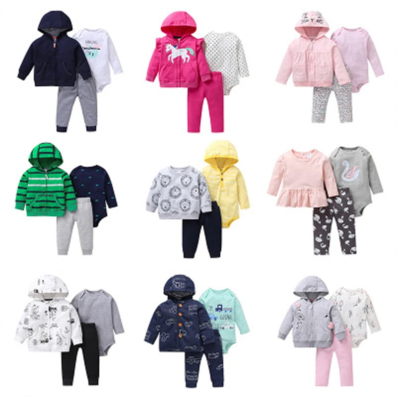 baby girl clothes long sleeve hooded jacket+cartoon unicorn romper+pant newborn outfit fashion 2020 infant clothing set 6-24M
baby girl clothes long sleeve hooded jacket+cartoon unicorn romper+pant newborn outfit fashion 2020 infant clothing set 6-24M