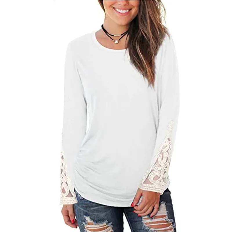 2021 Korean clothing European and American round neck pleated sleeves lace T-shirt top women fashion clothing harajuku
2021 Korean clothing European and American round neck pleated sleeves lace T-shirt top women fashion clothing harajuku