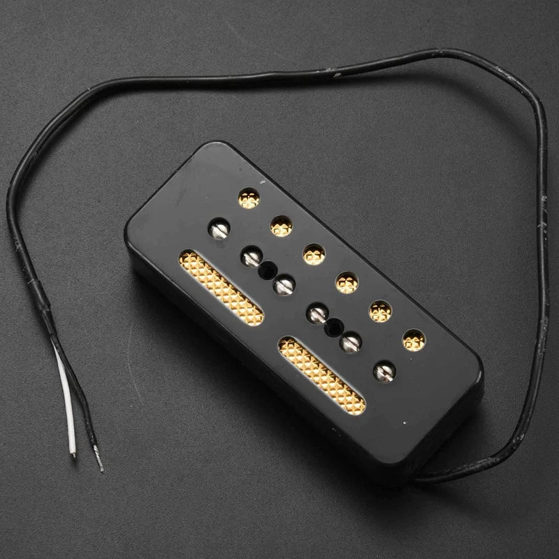 A Pair of Black Single Coil Soap Bar Pickups with Vintage Style Diamond Pickups for Guitar TOASTER Hofner
A Pair of Black Single Coil Soap Bar Pickups with Vintage Style Diamond Pickups for Guitar TOASTER Hofner