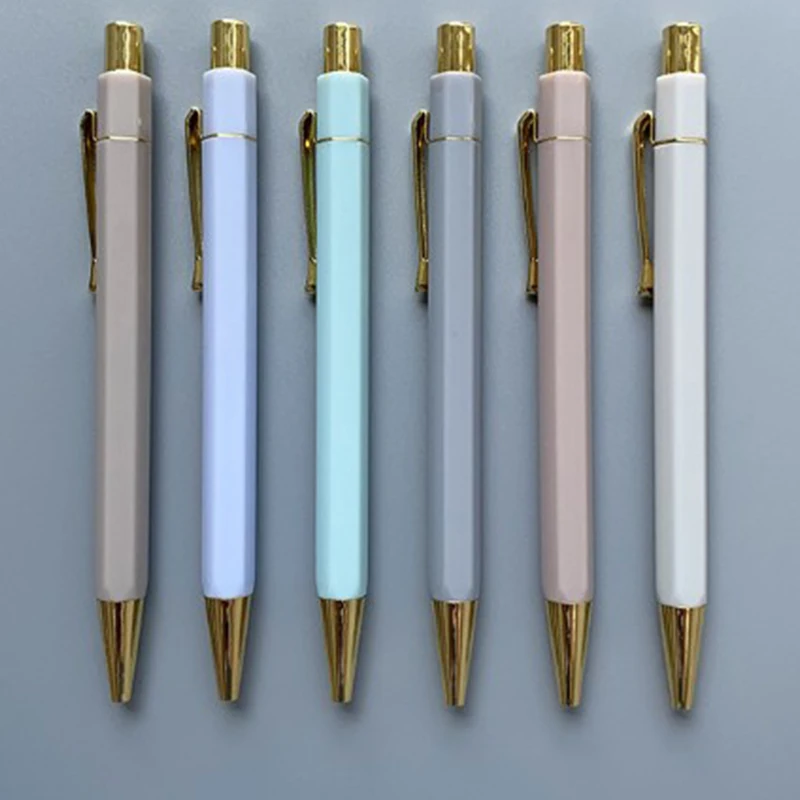 50Pcs Fashion Pen Half Metal Ballpoint Pen Cute Bright Color Rollerball Pen for School Stationery Supplies Office Stuff
50Pcs Fashion Pen Half Metal Ballpoint Pen Cute Bright Color Rollerball Pen for School Stationery Supplies Office Stuff