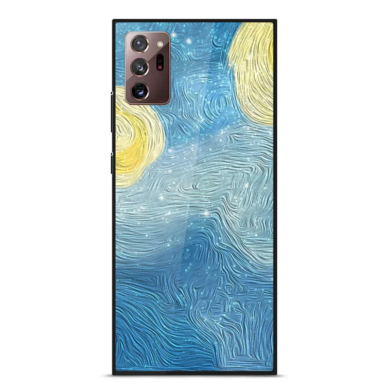 For Samsung Note 20 Ultra Case Fashion Painted Silicone frame Tempered glass Anti-fall Back Cover For Samsung Note 20 Ultra Case
For Samsung Note 20 Ultra Case Fashion Painted Silicone frame Tempered glass Anti-fall Back Cover For Samsung Note 20 Ultra Case