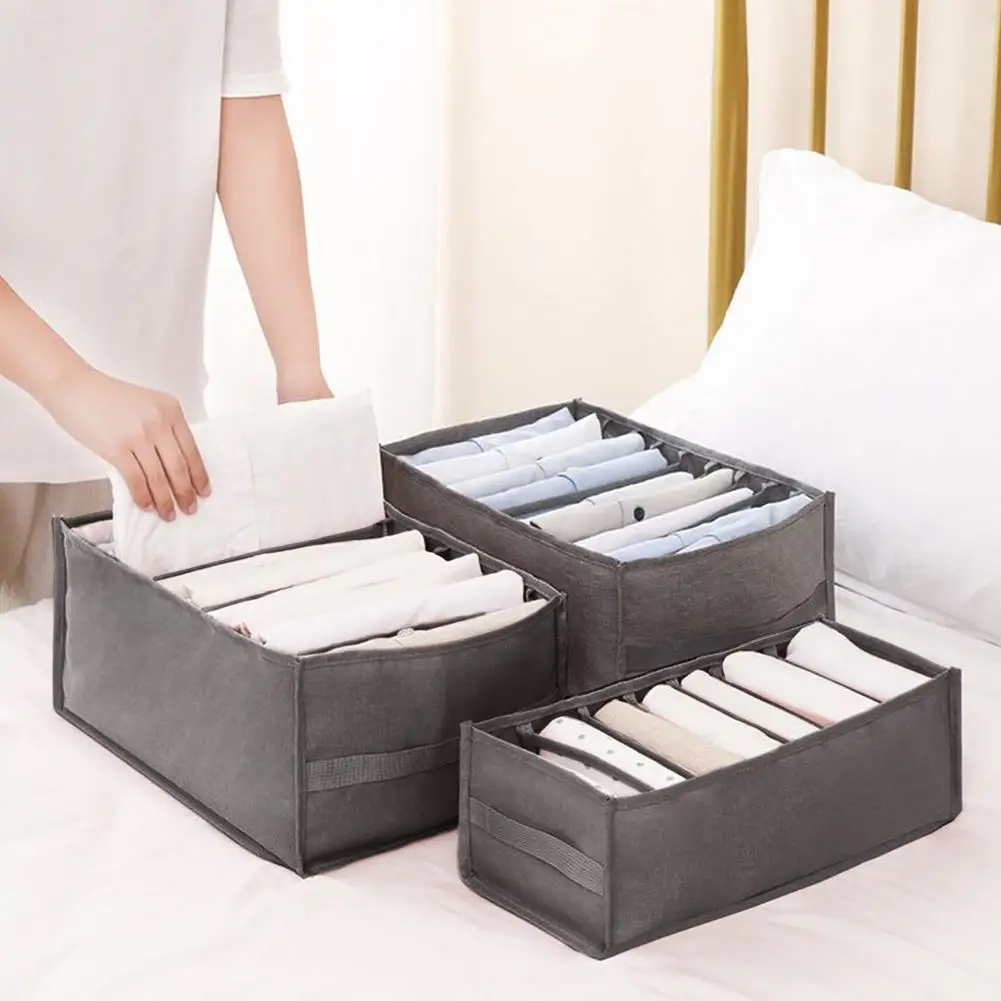3PCS Jeans Shirt Clothes Organizer Storage Box Cotton Linen Drawer Closet Organizers Storage Organizador Drawer Divider Boxes
3PCS Jeans Shirt Clothes Organizer Storage Box Cotton Linen Drawer Closet Organizers Storage Organizador Drawer Divider Boxes