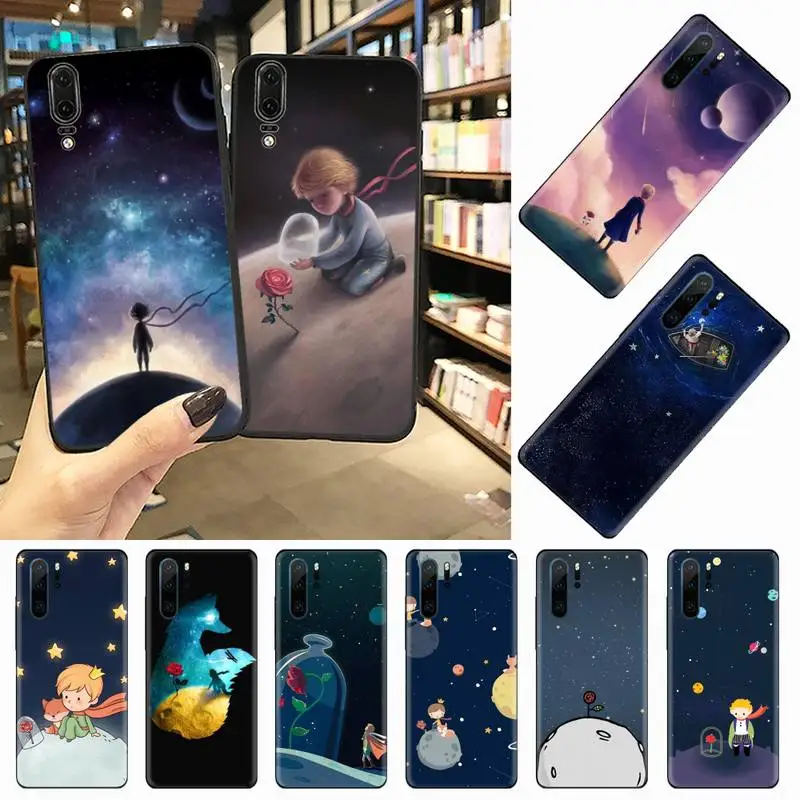 Silicone Black Cover Lovely little prince Phone Case For Huawei honor Mate P 9 10 20 30 40 Pro 10i 7 8 a x Lite nova 5t
Silicone Black Cover Lovely little prince Phone Case For Huawei honor Mate P 9 10 20 30 40 Pro 10i 7 8 a x Lite nova 5t