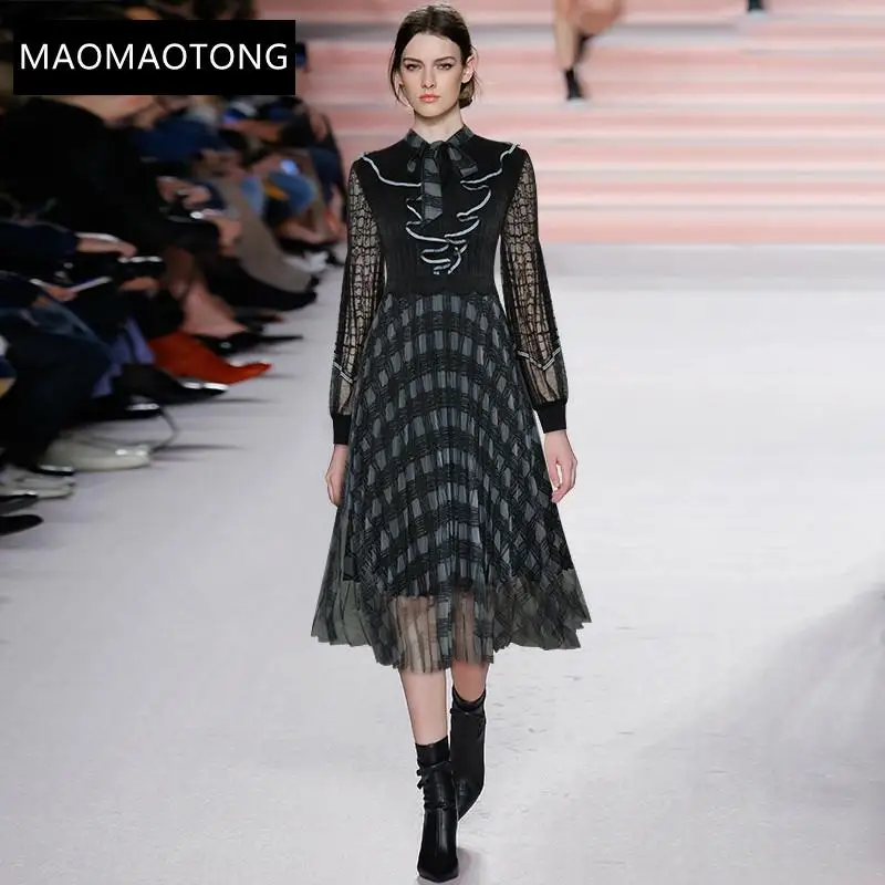 Women's Clothing Women's Clothing Fashion Dress Spring Women Dress Long Sleeve Ruffles Knitting Patchwork Mesh Dresses
Women's Clothing Women's Clothing Fashion Dress Spring Women Dress Long Sleeve Ruffles Knitting Patchwork Mesh Dresses