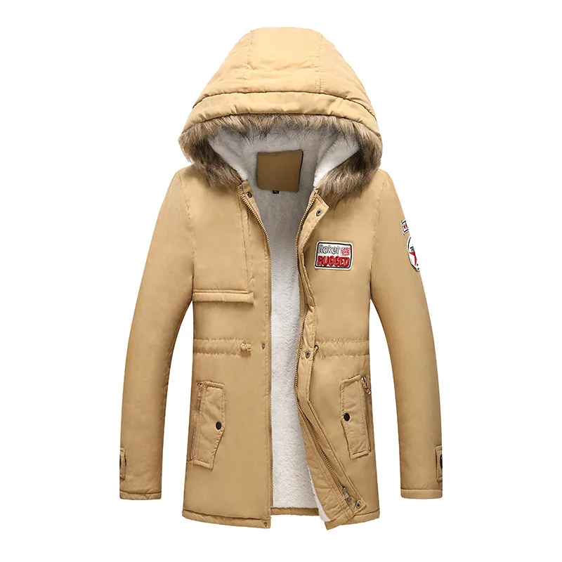 Long Outwear Top Male Brand Armygreen Black Thick Men Parkas Nice Winter Fleece Slim Fits Jackets Mens Fur Hood Coat Casual Warm
Long Outwear Top Male Brand Armygreen Black Thick Men Parkas Nice Winter Fleece Slim Fits Jackets Mens Fur Hood Coat Casual Warm