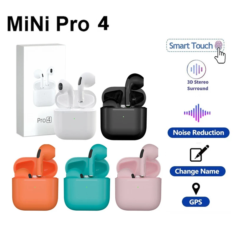 Беспроводные Bluetooth-наушники Pro 4 TWS 5,0 Hi-Fi, мини-наушники, портативная стереогарнитура
Беспроводные Bluetooth-наушники Pro 4 TWS 5,0 Hi-Fi, мини-наушники, портативная стереогарнитура