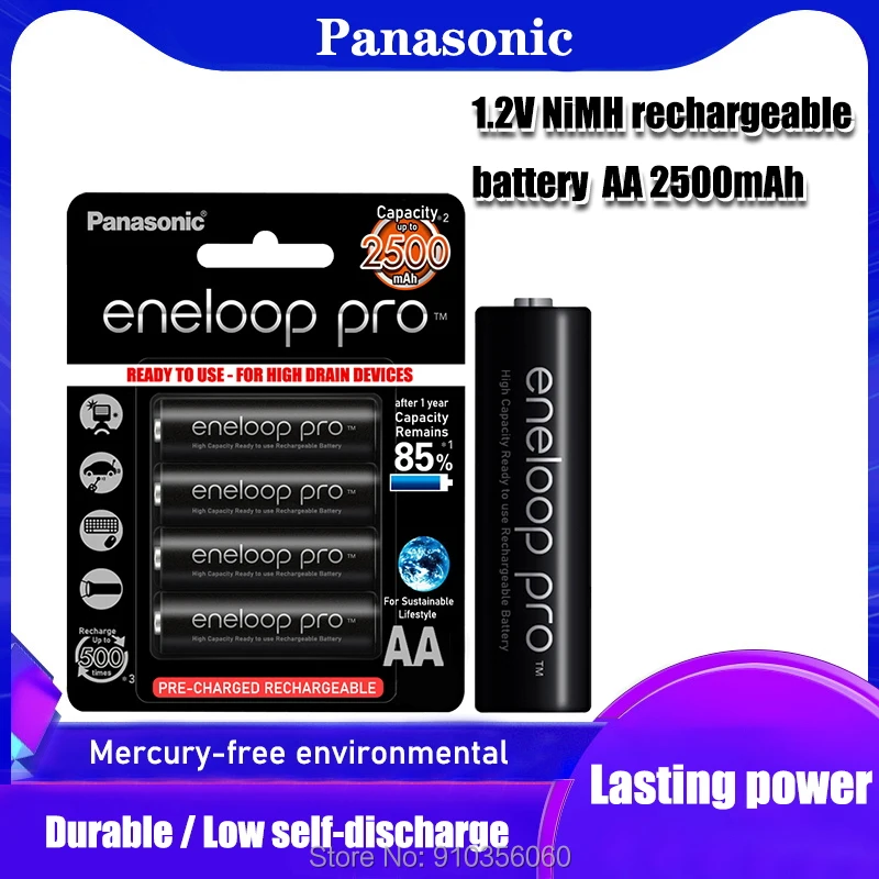 Аккумуляторная батарея Panasonic Eneloop ni-mh AA 1 2 в 2500 мАч | Электроника