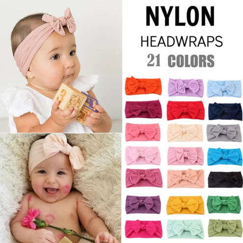 Nylon Headband For Baby Girls Boys Soft Bow Knot Turban Hair Bands Baby Hair Accessories For Children Headwear TXTB1 
Nylon Headband For Baby Girls Boys Soft Bow Knot Turban Hair Bands Baby Hair Accessories For Children Headwear TXTB1