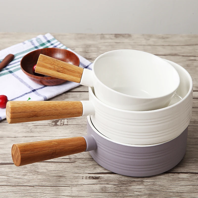 Simple Fruit Salad Bowl White Ceramic Breakfast Bowl Oatmeal Bowl Bamboo Handle Bowl Household Rice Bowl Soup Bowl
Simple Fruit Salad Bowl White Ceramic Breakfast Bowl Oatmeal Bowl Bamboo Handle Bowl Household Rice Bowl Soup Bowl