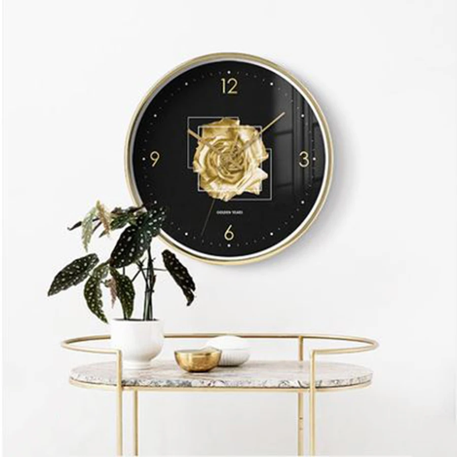 Luxury Modern Art Wall Clock Creative Kitchen 3d Nordic Design Living Room Bedroom Black Silent Clocks Home Decor WKP533 | Дом и сад