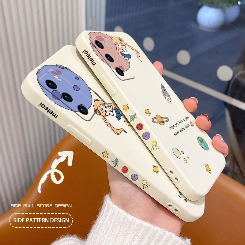 

Ash Ball Beautiful Girl Case For Huawei P40 P40Lite P30 P20 Mate 40 40Pro 30 20 Pro Lite P Smart 2021 Y7a Liquid Silicone Cover