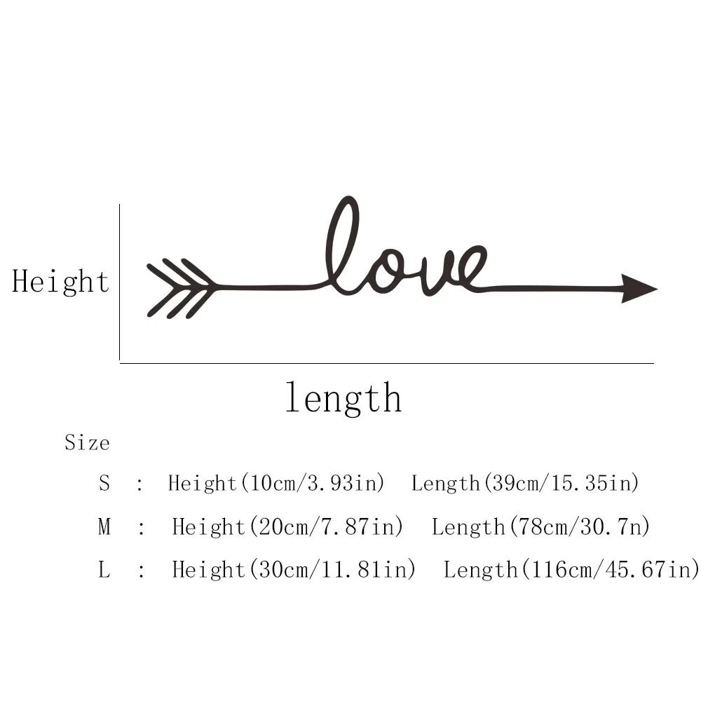 Love Arrow Wall Stickers Home Decoration Art Mural Waterproof Peel & Stick Wallpaper Kids Room Living Room Bathroom Kitchen Mual
Love Arrow Wall Stickers Home Decoration Art Mural Waterproof Peel & Stick Wallpaper Kids Room Living Room Bathroom Kitchen Mual