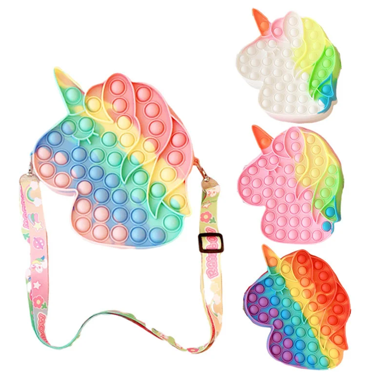 New Kawaii Macaroon Unicorn Pop It Fidget Toys Ease Anxiety Inclined Shoulder Bag Cute Stress Reliever Finger Press Toy Gift
New Kawaii Macaroon Unicorn Pop It Fidget Toys Ease Anxiety Inclined Shoulder Bag Cute Stress Reliever Finger Press Toy Gift