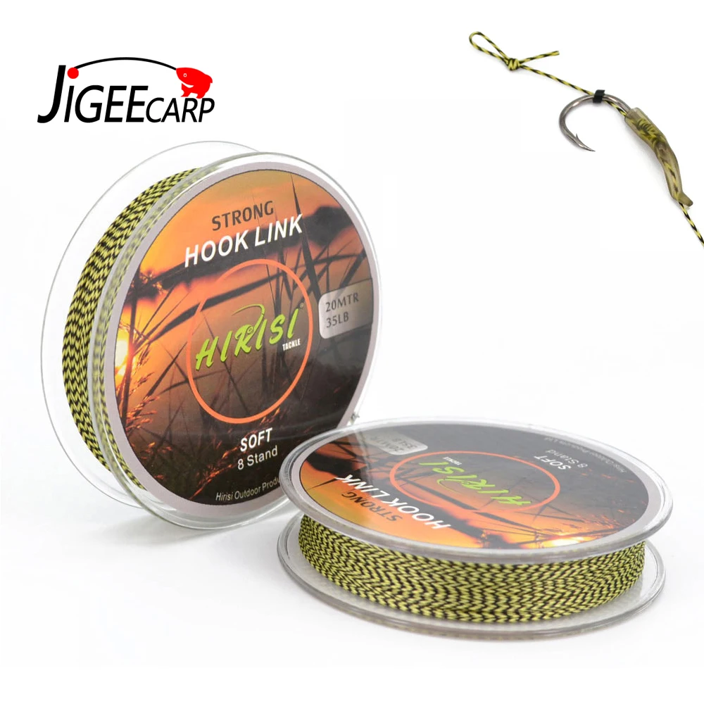 JIGEECARP 20M Carp Fishing Line Hook Link Braided Line Camouflage Soft Fishing Hook Link Pop Up Rig Leader Line Fishing Tackle
JIGEECARP 20M Carp Fishing Line Hook Link Braided Line Camouflage Soft Fishing Hook Link Pop Up Rig Leader Line Fishing Tackle