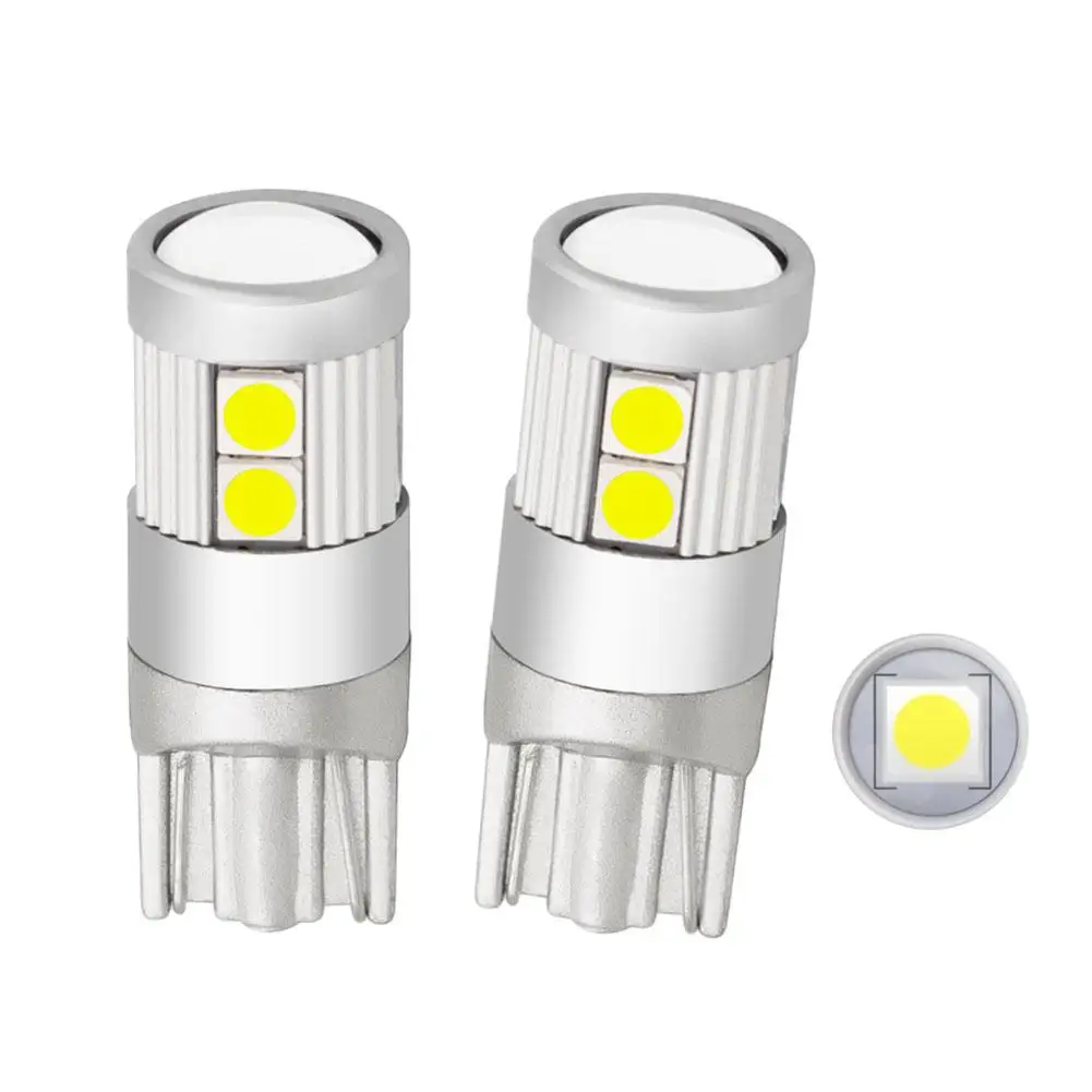 Сверхъяркие Автомобильные светодиодные лампы T10 9smd 2 шт./компл. стоп светильник