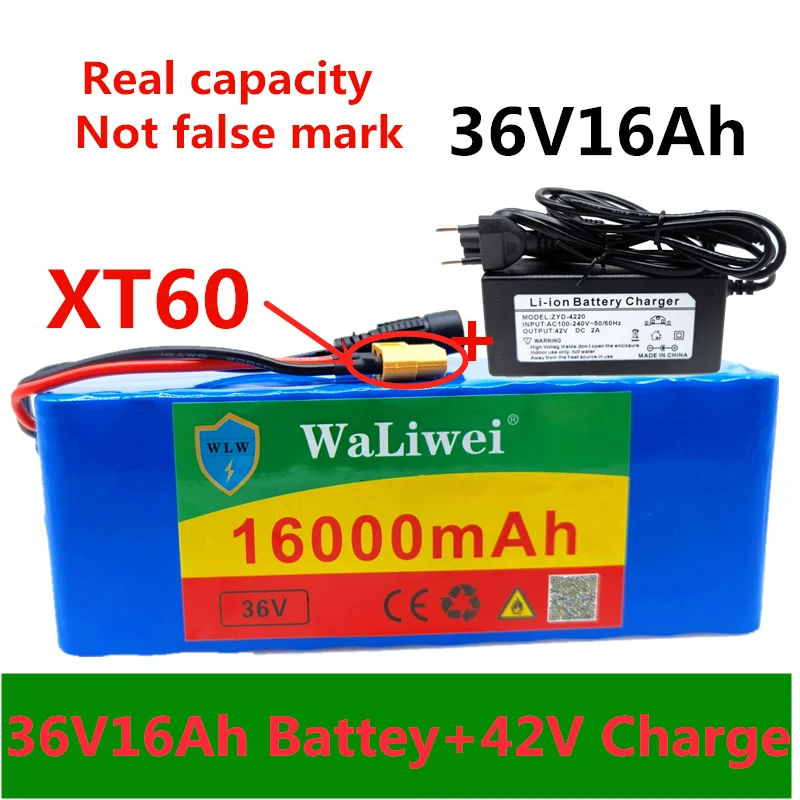 36V Battery 10S3P 42V16Ah Battery 1000W High Power 16000mAh Battery 36V Ebike Electric Bike Charger BMS + 42V2A Charge
36V Battery 10S3P 42V16Ah Battery 1000W High Power 16000mAh Battery 36V Ebike Electric Bike Charger BMS + 42V2A Charge