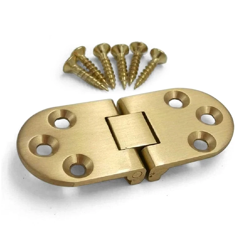 2Pcs Flap Folding Hinges Brass Flush Hinge Cabinet Door Table Accessories Furniture Assembly Hinges 180° Flap Hinge With Screws 
2Pcs Flap Folding Hinges Brass Flush Hinge Cabinet Door Table Accessories Furniture Assembly Hinges 180° Flap Hinge With Screws