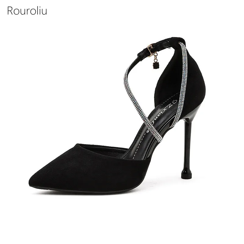 2021 Women Pointed Toe High Thin Heels Pumps Summer Front Buckle Strap With Diamond Flock Shoes Dress Shoes
2021 Women Pointed Toe High Thin Heels Pumps Summer Front Buckle Strap With Diamond Flock Shoes Dress Shoes