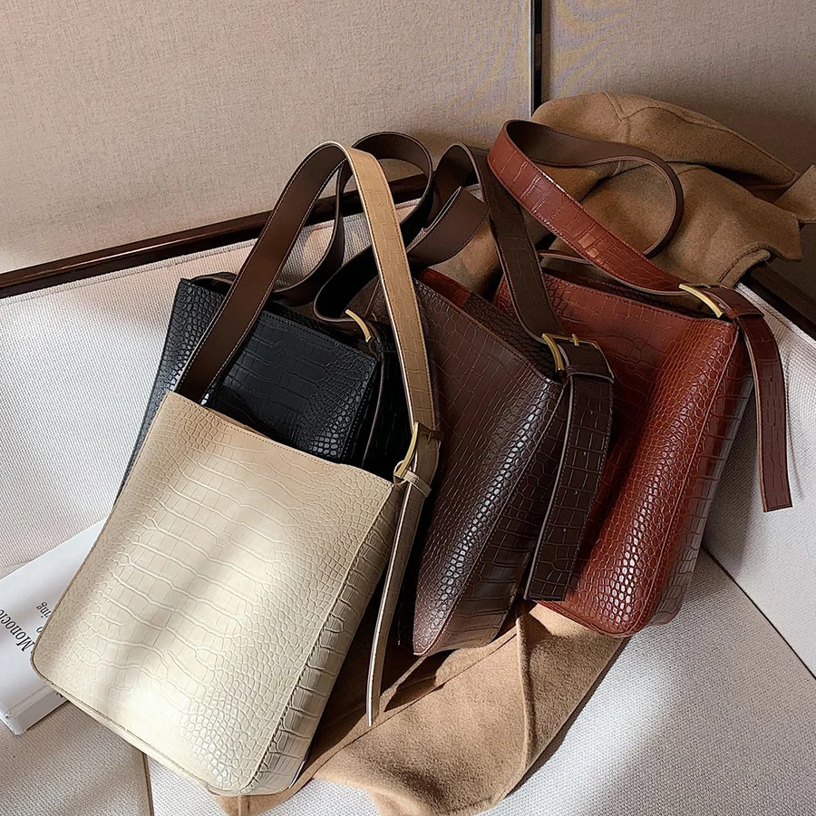 Stone Pattern Bucket Bag Vintage Designer Shoulder Handbags PU Leather Crossbody Bags for Women Messenger Hand Bags Women 2021
Stone Pattern Bucket Bag Vintage Designer Shoulder Handbags PU Leather Crossbody Bags for Women Messenger Hand Bags Women 2021