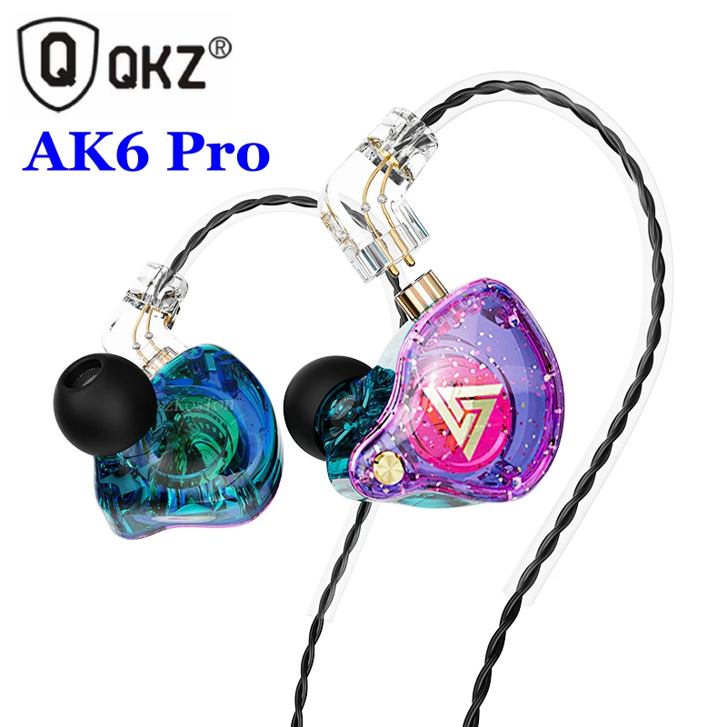 Проводные наушники QKZ AK6 Pro со съемным микрофоном Hi-Fi с медным Драйвером |