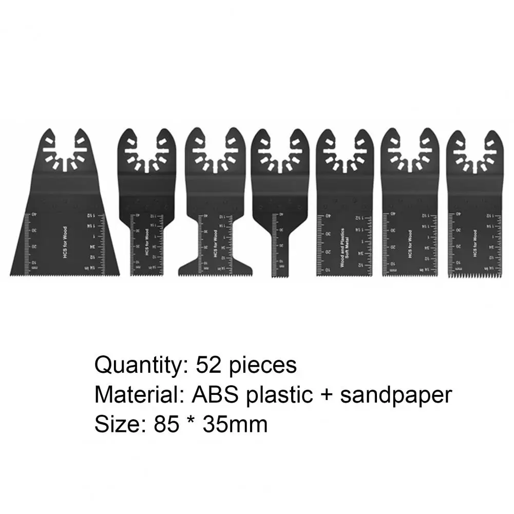 52Pcs/Set Sanding Pads Abrasion Resistance Quick Release 60/80/120/180/240 Grits Durable Anti-static Sandpaper Set for Wood 
52Pcs/Set Sanding Pads Abrasion Resistance Quick Release 60/80/120/180/240 Grits Durable Anti-static Sandpaper Set for Wood