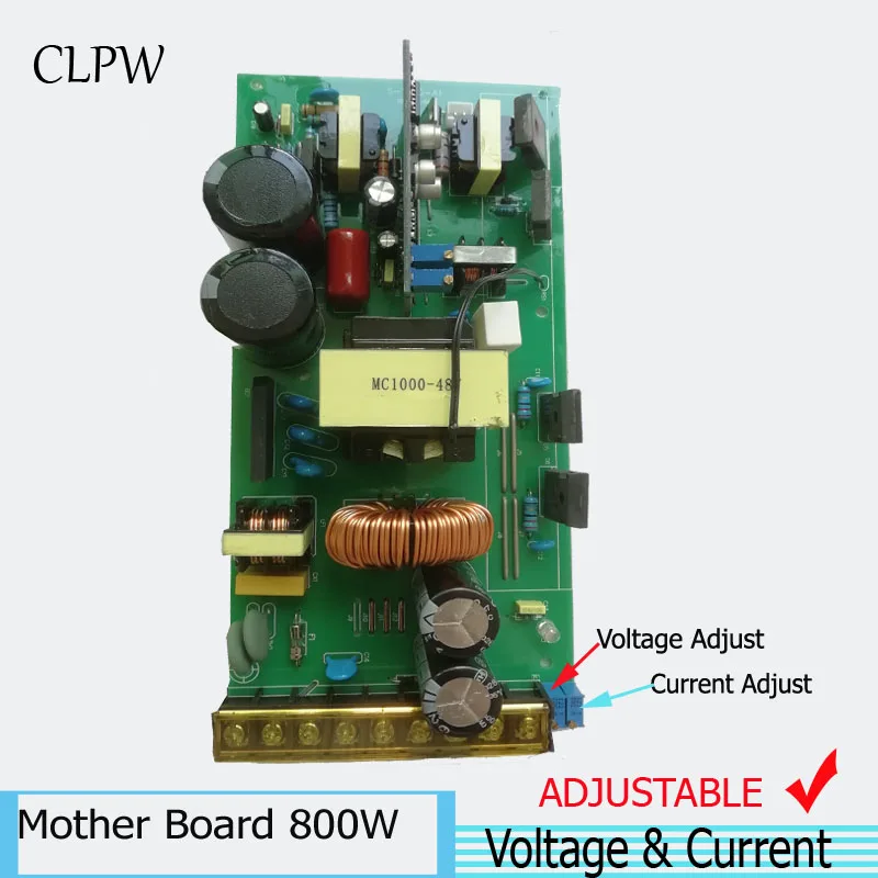 Single output Switching power supply 800W 48v 60v 70v 80v 110v 120v voltage current adjustable CCTV LED light SMPS CNC charge
Single output Switching power supply 800W 48v 60v 70v 80v 110v 120v voltage current adjustable CCTV LED light SMPS CNC charge