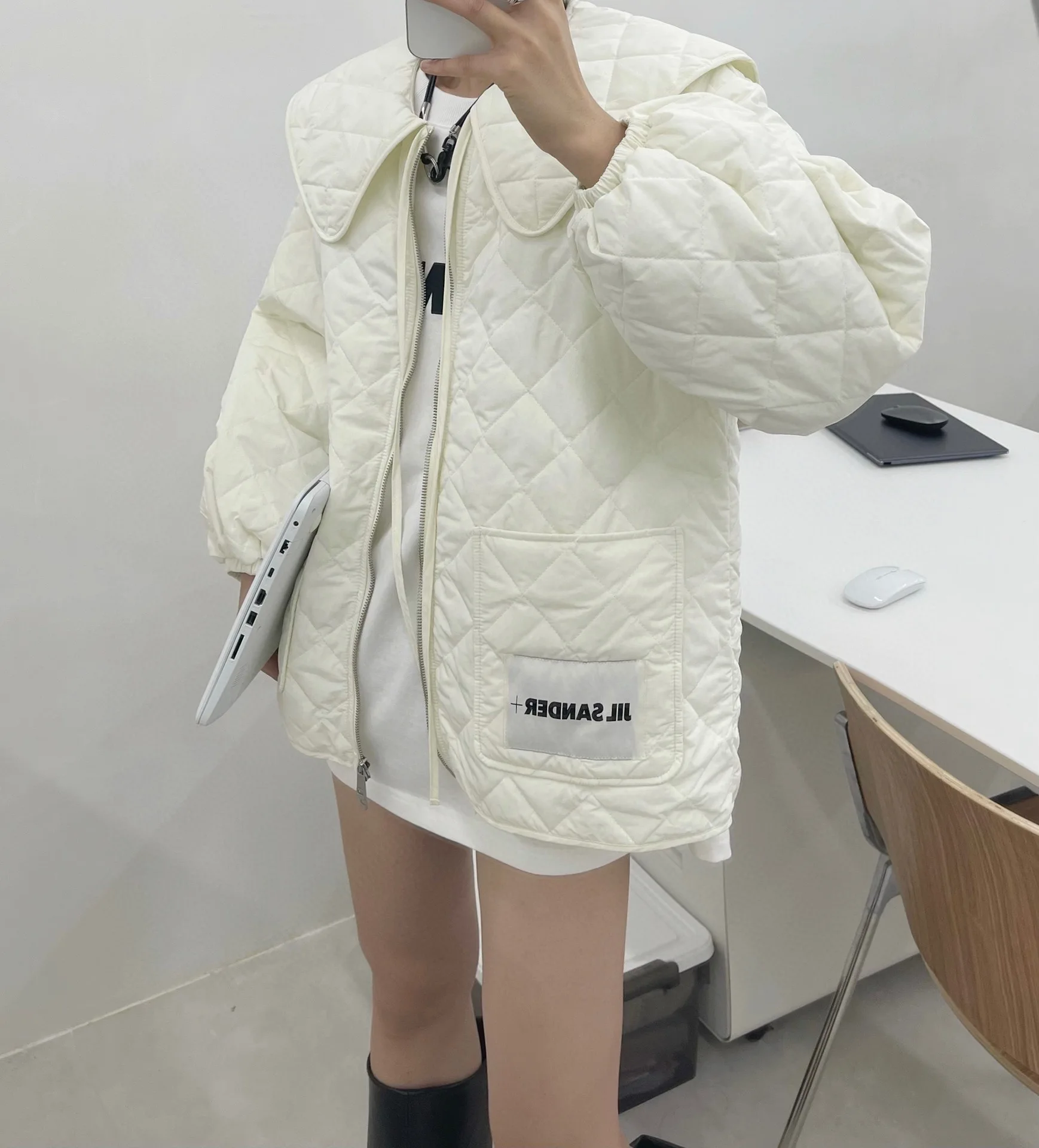 2021 new jilsande Plaid large lapel cotton clothes simple atmosphere lightweight no burden jacket warm fashion zipper coat
2021 new jilsande Plaid large lapel cotton clothes simple atmosphere lightweight no burden jacket warm fashion zipper coat