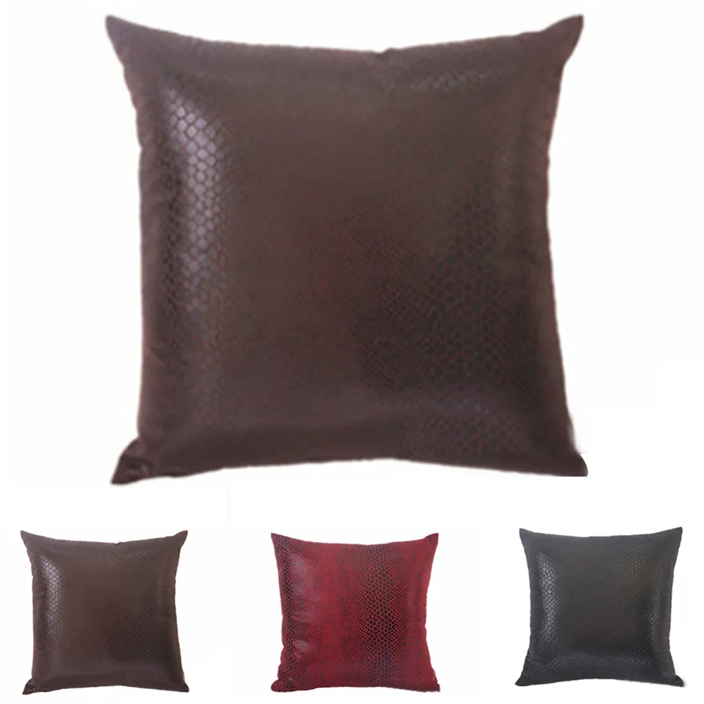 Vintage Leather Throw Pillow Covers Decorative Stripe Pillowcases Solid Soft Cushion Square Cojines for Sofa Bedroom
Vintage Leather Throw Pillow Covers Decorative Stripe Pillowcases Solid Soft Cushion Square Cojines for Sofa Bedroom