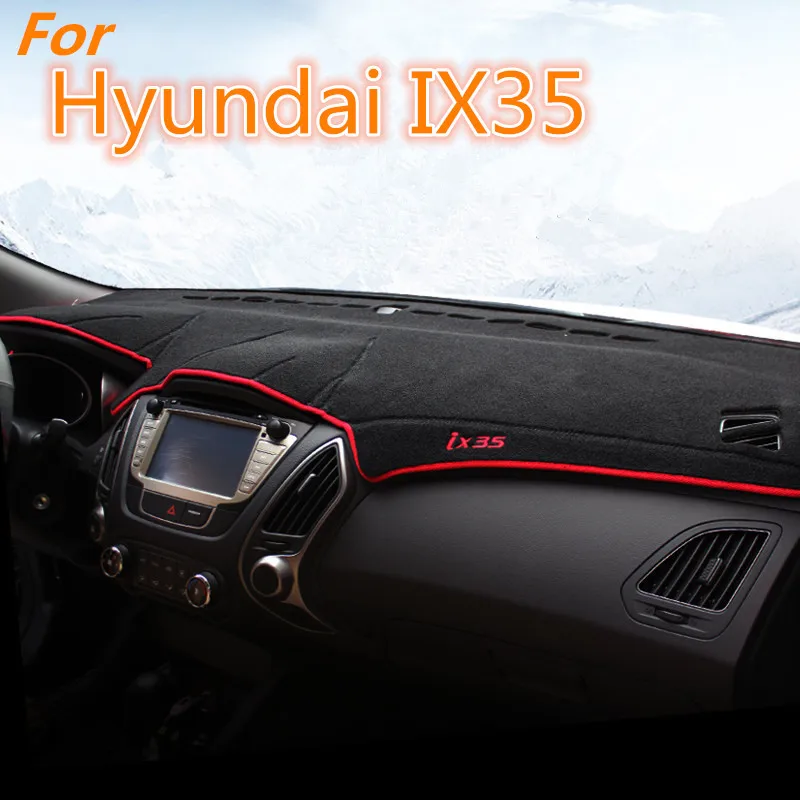 Автомобильная приборная панель растушевка фотозащита темный коврик для Hyundai IX35