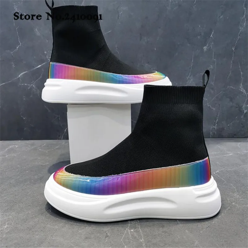 Кроссовки-носки мужские дышащие, эластичная сетчатая подошва, повседневная обувь для пар, мягкая подошва, на танкетке
Кроссовки-носки мужские дышащие, эластичная сетчатая подошва, повседневная обувь для пар, мягкая подошва, на танкетке