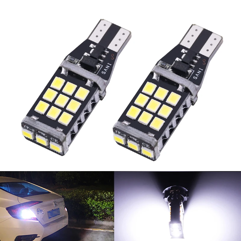 2pcs Universal T15 T16 W16W Led Bulbs Reverse Backup Lights CANBUS NO OBC ERROR 912 921 Super Bright Led Car Tail Lights 1200Lm
2pcs Universal T15 T16 W16W Led Bulbs Reverse Backup Lights CANBUS NO OBC ERROR 912 921 Super Bright Led Car Tail Lights 1200Lm