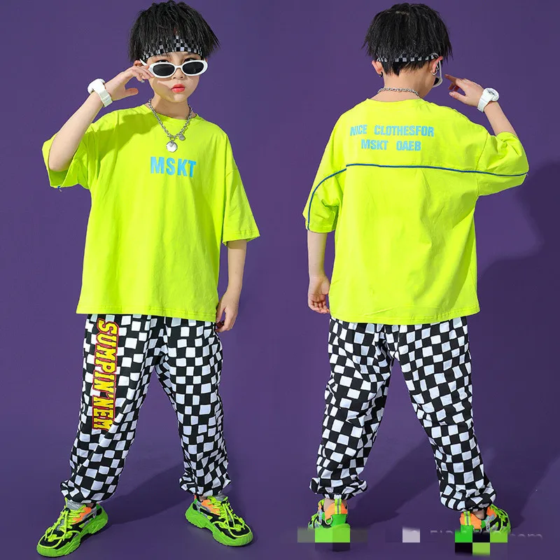Hip Hop Dance Clothes Kids Jazz Outfits Short Sleeves Rave Clothes Stage Competition Costume Boys Street Dance Wear
Hip Hop Dance Clothes Kids Jazz Outfits Short Sleeves Rave Clothes Stage Competition Costume Boys Street Dance Wear