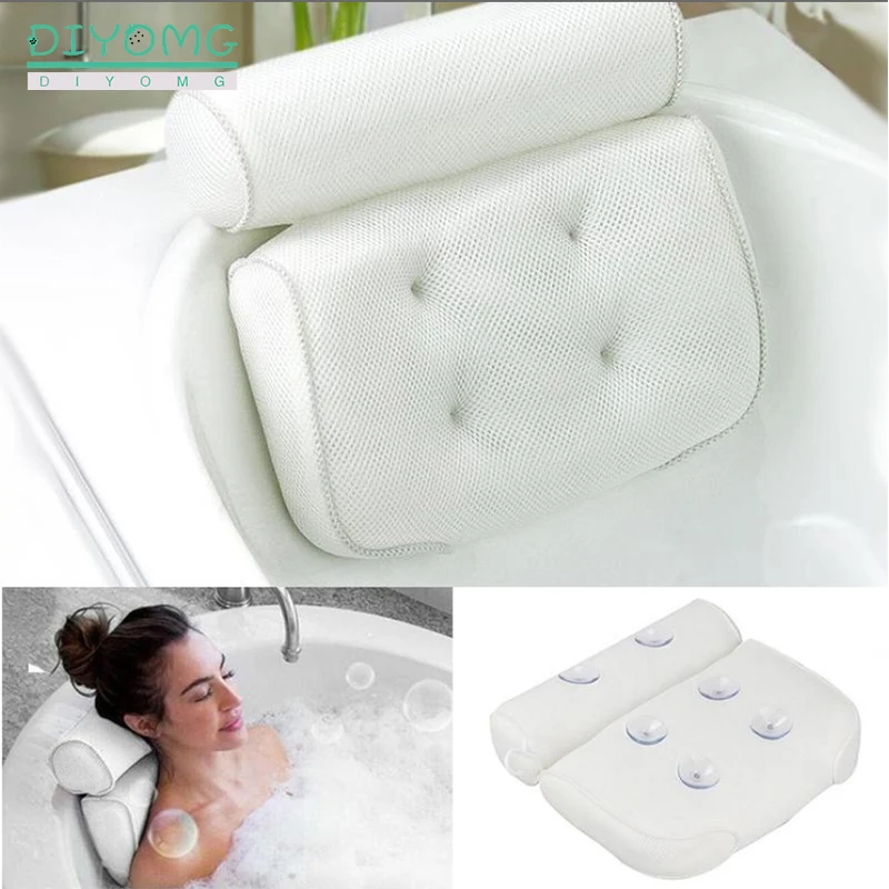 3D Mesh SPA Bath Pillow with Suction Cups Soft Thickened Headrest Bathtub Pillow With Backrest Home Hot Tub Bathroom Accessories
3D Mesh SPA Bath Pillow with Suction Cups Soft Thickened Headrest Bathtub Pillow With Backrest Home Hot Tub Bathroom Accessories