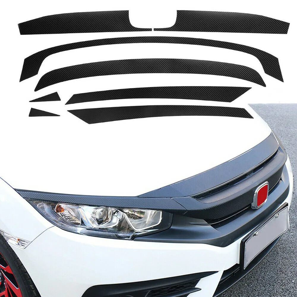 Car Sticker Trim Front Bumper Grille Decal Sticker Carbon Fiber Texture For Honda Civic 2016-2019 Exterior Styling Decoration
Car Sticker Trim Front Bumper Grille Decal Sticker Carbon Fiber Texture For Honda Civic 2016-2019 Exterior Styling Decoration